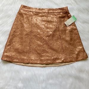 SALE NWT Rose Gold Sequin Skirt ✨